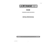 Preview for 1 page of Autopage RS-602 Installation Manual