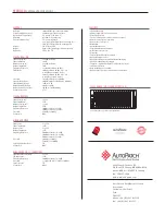 Preview for 2 page of AutoPatch Modula Specifications