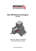 Preview for 1 page of Autoquip Piston Air Eco-7M Engine II Series Installation And Operating Instructions Manual