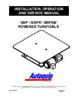 Preview for 1 page of Autoquip SRP Installation, Operation And Service Manual