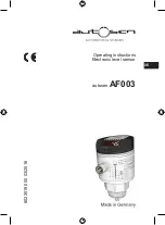 autosen AF003 Operating Instructions Manual preview