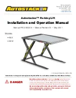 Autostacker A6S Installation And Operation Manual preview