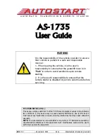 Autostart AS-1735 User Manual preview