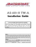Autostart AS-6010 TW-A Installation Manual preview