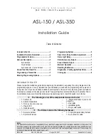 Preview for 1 page of Autostart ASL-150 Installation Manual