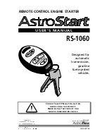 Preview for 1 page of Autostart RS-1060 User Manual