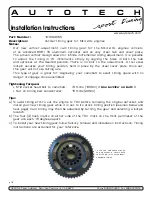 Preview for 1 page of AUTOTECH 10.109.405K Installation Instructions