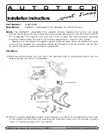 Preview for 1 page of AUTOTECH 10.425.1526GK Installation Instructions