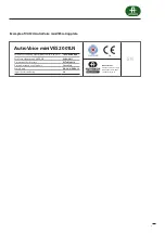 Preview for 9 page of Autronica AutroVoice miniVES 2001 Service Manual