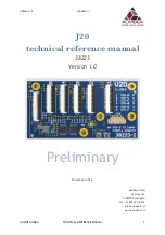 Preview for 1 page of Auvidea 38223 Technical Reference Manual