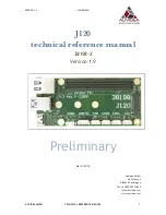 Auvidea J120 Technical Reference Manual preview