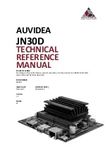 Предварительный просмотр 1 страницы Auvidea JN30D Technical Reference Manual