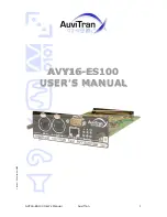 AuviTran AVY16-ES100 User Manual preview