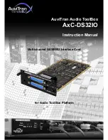 Предварительный просмотр 1 страницы AuviTran AxC-DS32IO Instruction Manual