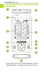 Предварительный просмотр 16 страницы Auvon AS8012 Manual