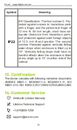 Предварительный просмотр 38 страницы Auvon AS8019 User Manual