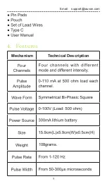 Preview for 4 page of Auvon TU3424-F User Manual