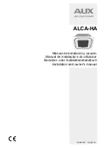 Preview for 1 page of AUX ALCA-HA 18K Installation And Owner'S Manual