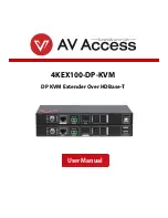 Preview for 1 page of AV Access 4KEX100-DP-KVM User Manual