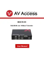 AV Access 4KEX70-VH User Manual preview