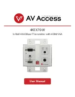 AV Access 4KEX70-W User Manual предпросмотр