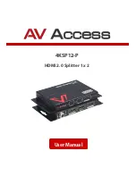 AV Access 4KSP12-P User Manual preview