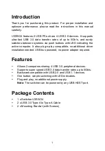 Preview for 2 page of AV Access U3SW24 User Manual