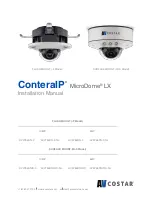 Preview for 1 page of AV Costar ConteraIP MicroDome LX AV2756DN-F Installation Manual