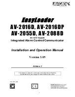 Preview for 1 page of AV-GAD EasyLoader AV-2016D Installation And Operation Manual