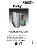 Предварительный просмотр 1 страницы AV-GAD Eye-Spy II Installation Instructions Manual