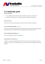 Предварительный просмотр 11 страницы AV Installs TVL9 User Manual