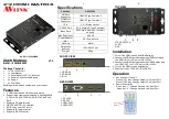 Предварительный просмотр 1 страницы AV Link HX-1522W User Manual