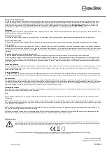 Preview for 2 page of AV Link InSound 100.580UK User Manual