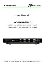 AV Proconnect AC-MX88-SUHD User Manual предпросмотр