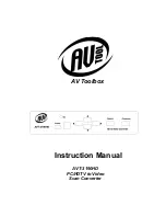 Предварительный просмотр 1 страницы AV TOOL AVT-3190HD Instruction Manual