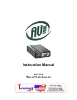 Предварительный просмотр 1 страницы AV TOOL AVT-3310 Instruction Manual