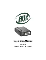 Предварительный просмотр 1 страницы AV TOOL AVT-3350 Instruction Manual