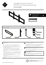 AV/VC One AVS/021/SMK1 Installation Instructions Manual предпросмотр