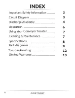 Предварительный просмотр 2 страницы Ava-Toast 184BT18A User Manual