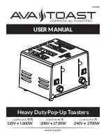 Ava-Toast THD1800 User Manual preview