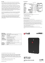 Preview for 1 page of Ava bqt miPASS BT510 Installation Manual