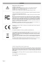 Preview for 2 page of Ava BQT YD25 Installation And Operating Instructions Manual