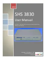 Preview for 1 page of Avadesign SHS 3830 User Manual