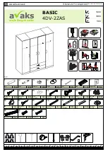 avaks nabytok BASIC 4DV-2ZAS Assembly Instructions Manual предпросмотр