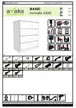 avaks nabytok BASIC komoda 4ZAS Assembly Instructions preview