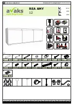 avaks nabytok REA AMY 12 Assembly Instructions Manual предпросмотр