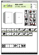 avaks nabytok REA AMY 27/90 Assembly Instructions preview