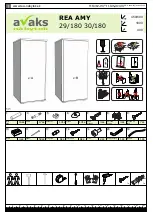 Preview for 1 page of avaks nabytok REA AMY 29/180 Assembly Instructions