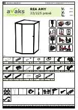 avaks nabytok REA AMY 33/225 Assembly Instructions предпросмотр