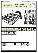 avaks nabytok REA Larisa 140 Assembly Instructions Manual предпросмотр